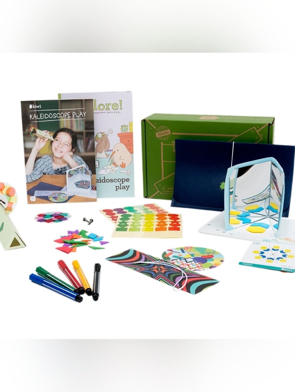Kiwi Co. Explore! Kaleidoscope Activity Kit - Lime Green